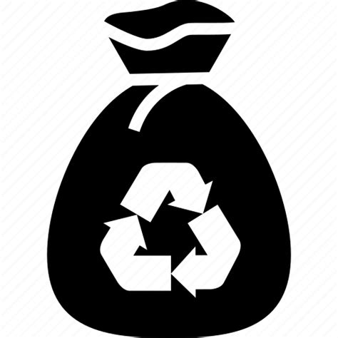 Bag Garbage Plastic Recycle Trash Waste Icon