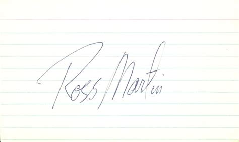 Ross Martin Autograph Historyforsale Item 83485