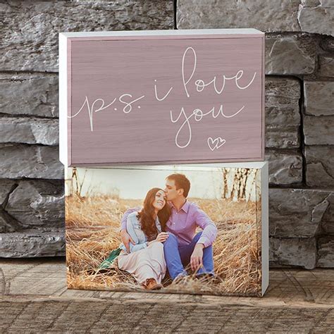P S I Love You Personalized Photo Shelf Decor Barn Wood Frames Personalized Wedding