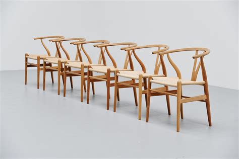 Hans J Wegner Ch24 Wishbone Chairs Carl Hansen Denmark 1949 Massmoderndesign