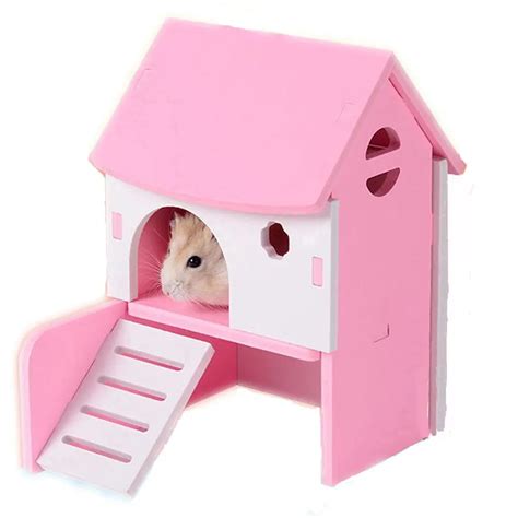 Kathson Wooden Hamster House Green Hamster Hideouthamster Toysdurable