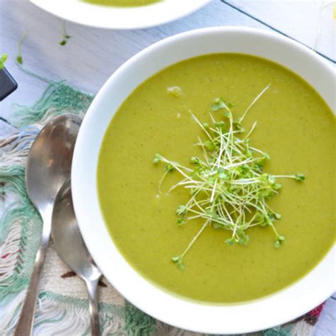 Spring Broccoli Sweet Pea Soup Energizing Paleo Vegan Gluten Free
