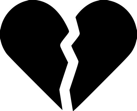 Broken Heart Svg Png Icon Free Download 534443 Onlinewebfontscom