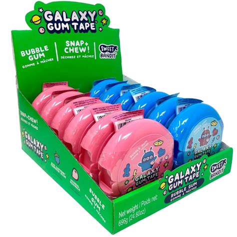 Galaxy Bubble Gum Tape 58g 12ct Iwholesalecandyca