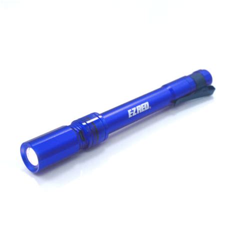 E Z Red Rechargeable Pocket Light Blue 120 Lumen 2 Position Ezr Tf120