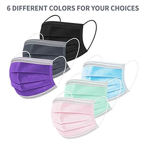 Disposable Face Masks 3 Ply Breathable Protective Face Masks Pack Of