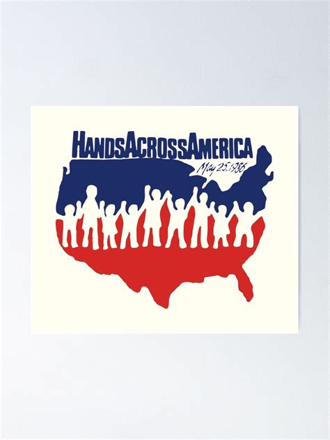 hands across america 1986 us movie poster for sale by overflowhidden redbubble