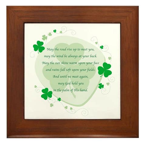 Irish Blessing Framed Tile By Jordanscrossing