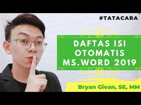Djponline.pajak.go.id atau bisa juga e filing pajak : Cara Membuat Daftar Isi Otomatis Word 2019 | Penelitian ...