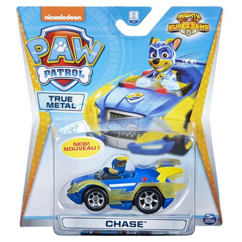 Paw Patrol True Metal Mighty Chase Super Paws Collectible Die Cast Vehicle Mighty Series 155