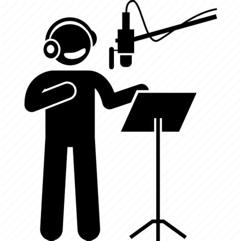 Artist Recording Room Singing Studio Voice Voice Over Icon