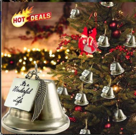 Its A Wonderful Life Inspired Christmas Angel Bell Ornament With