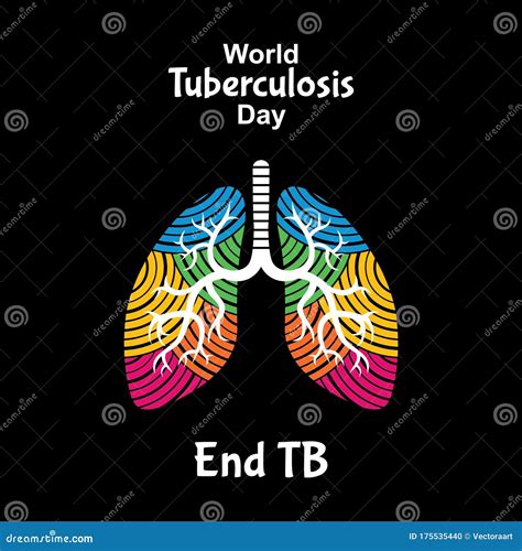 World Tuberculosis Day Greeting Emblem Cartoon Vector Cartoondealer