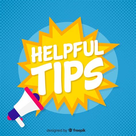 Free Vector Helpful Tips Concept In Flat Style