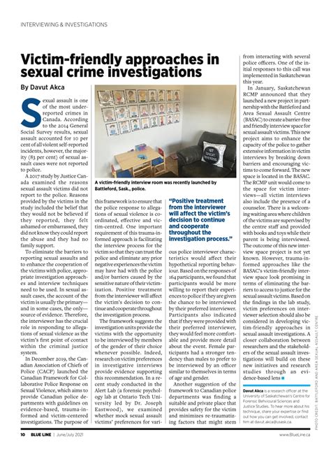 Pdf Victim Friendly Approaches In Sexual Crime Investigations