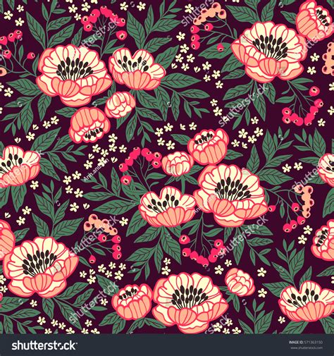 Maybe you would like to learn more about one of these? Seamless Floral Pattern Peonies Peony Flowers Stock Vector ...