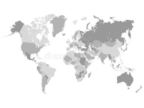 Grayscale World Map Kinderzimmer 2018