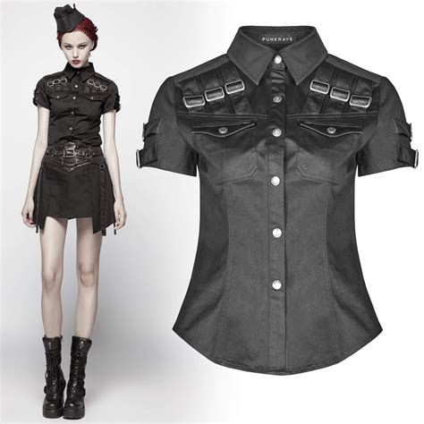 Gothic Militia Shirt By Punk Rave Brand