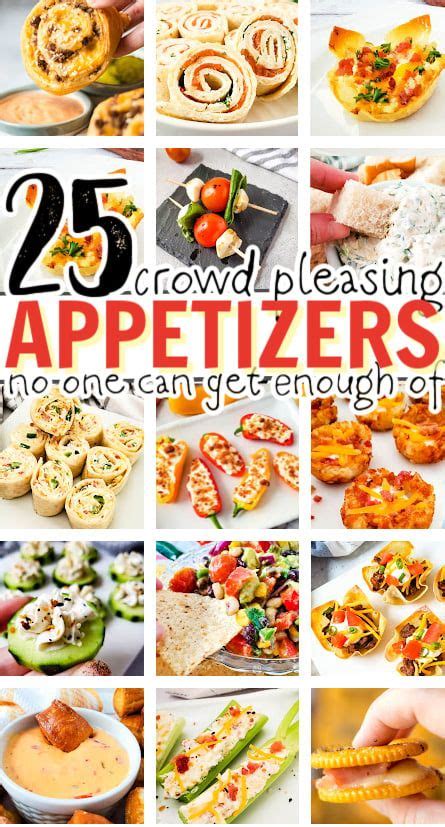 25 Crowd Pleaser Easy Party Appetizers In 2023 Homemade Appetizer