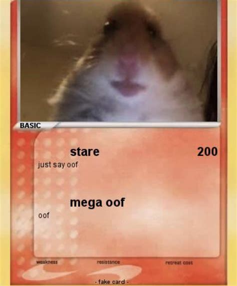 Staring Hamster Pokémon Card Rtheregulars