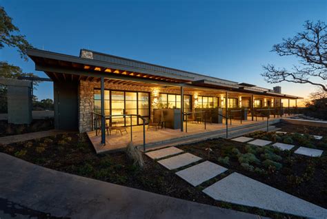 Texas Hill Country Retreat Exterior Patio Pool Modern Exterior