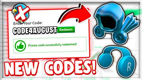 5 Code All New Working Promo Codes In Roblox 2020 Youtube