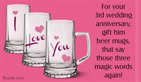 Marriage is a relationship in which one is always right and the other is the husband! Simply Awesome 3rd Wedding Anniversary Gift Ideas for Husband