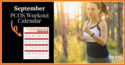 Pcos Workout Calendar September Fitness Challenge For Pcos