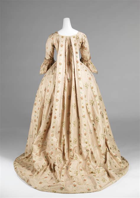 Robe à La Française Date 177075 Culture French Medium Silk Bast