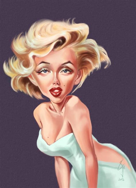 Marilyn Monroe Caricature Funny Caricatures Celebrity Caricatures