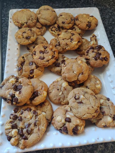 Homemade Milk And White Chocolate Chip Cookies Rfood