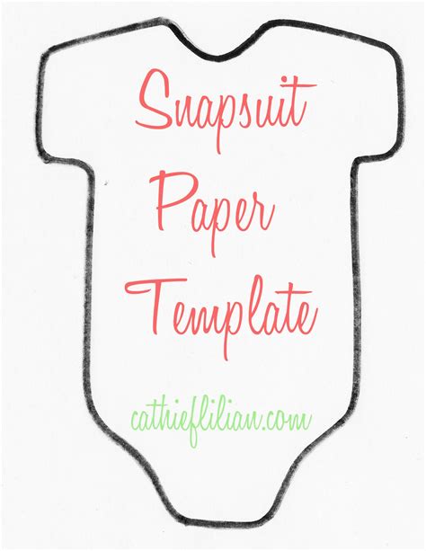 Most all of the printable baby shower invites and stuff can be trimmed using a regular old paper cutter or even scissors. Cathie Filian: Snapsuit Decorating Baby Shower: Handmade ...