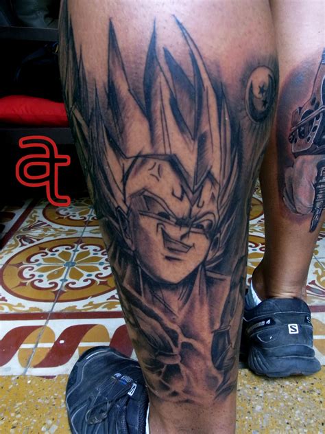 No surprise, there are many dragon ball tattoos. Dragon Ball Z tattoo | Atka Tattoo