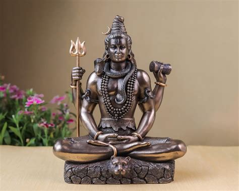 ganeshaartsncrafts lord shiva statue 8 inch bonded india ubuy