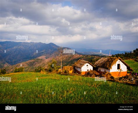 Village Above Birendranagar Surkhet Nepal Stock Photo Alamy