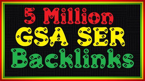 5 Million Gsa Ser Backlinks On Low To Medium Sites For 25 Seoclerks