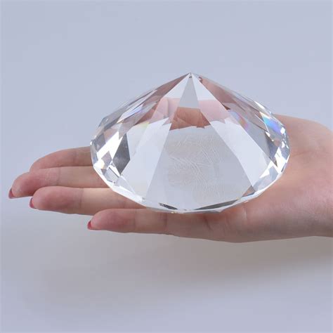 Longwin Crystal Diamond Jewel Glass Diamond Paperweight Wedding