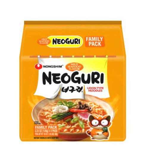 Nongshim Neoguri Udon Noodle Soup Mild Seafood Flavor 4x120g