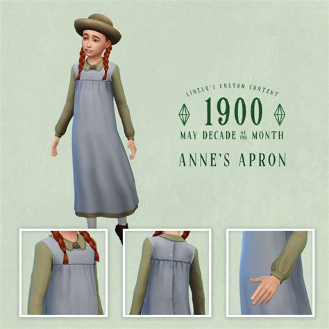 Annes Apron In 2022 Sims 4 Children Sims 4 Sims 4 Mods Clothes