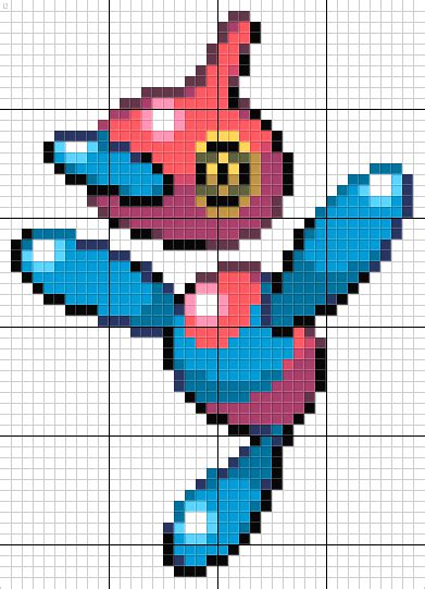 Porygon Z Pokemon Pixel Art Pattern Pokemon Sprites Pokemon Bead