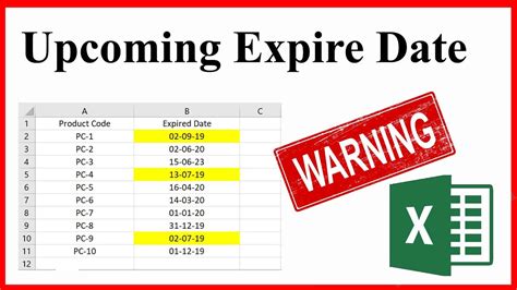 Expiration Date Tracking Excel Template Free