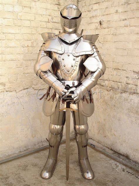 Fully Wearable Medieval European Knight Full Suit Of Armor