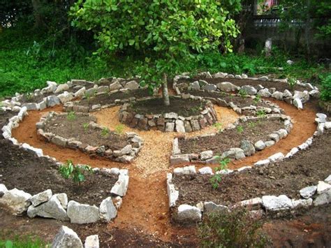 Complete by qualified garden architects. Based on permaculture principles using curves instead of ...