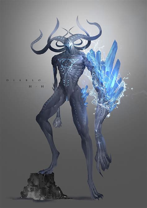Artstation The Three Calamities Belia Diablo Mephisto Huang Hao Monster Concept Art Fantasy