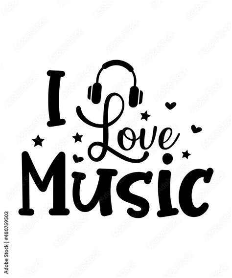Music Svg Bundle Music Notes Svg I Love Music Music Staff Svg Whole