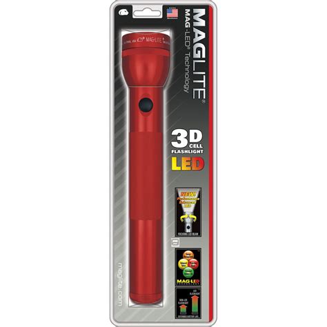 Maglite Led 3 Cell D Flashlight Red St3d036 Bandh Photo Video