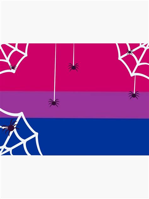 Spooky Bi Pride Flag Sticker By Drawingsnake Redbubble