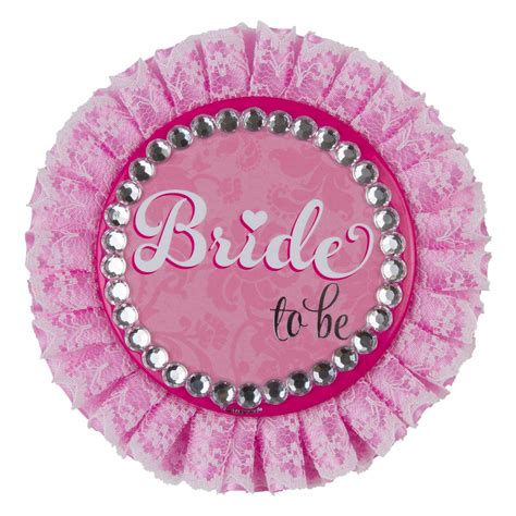 Hen Party Bride To Be Deluxe Badge 11cm 6 Pc Amscan International