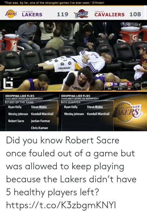 This is lakers5out by vinay killawala on vimeo, the home for high quality videos and the people who love them. Did You Know Robert Sacre Once Fouled Out of a Game but ...