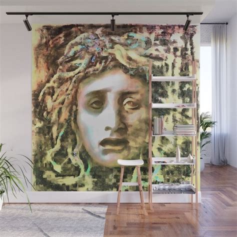 Maybe you would like to learn more about one of these? #Medusa #WallMural by taiche | Society6 @Society6 Also as #WallArt #HomeDecor #Pillows #Bedding ...